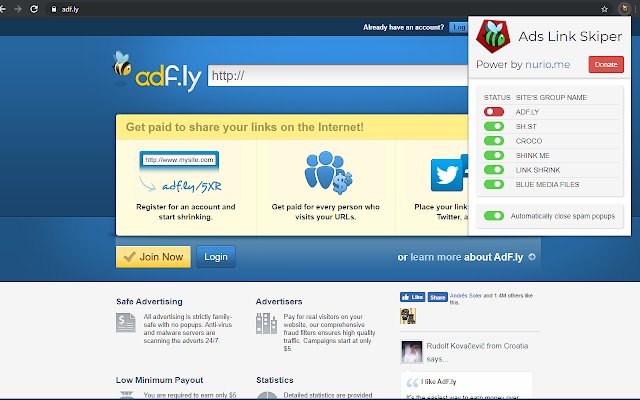 Ads Link Skipper from Chrome web store to be run with OffiDocs Chromium online Ads Link Skipper from Chrome web store to be run with OffiDocs Chromium online