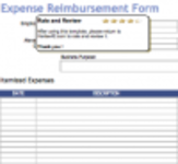 Free download Expense Reimbursement Form DOC, XLS or PPT template free to be edited with LibreOffice online or OpenOffice Desktop online