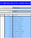 Free download Monthly Event Calendar DOC, XLS or PPT template free to be edited with LibreOffice online or OpenOffice Desktop online