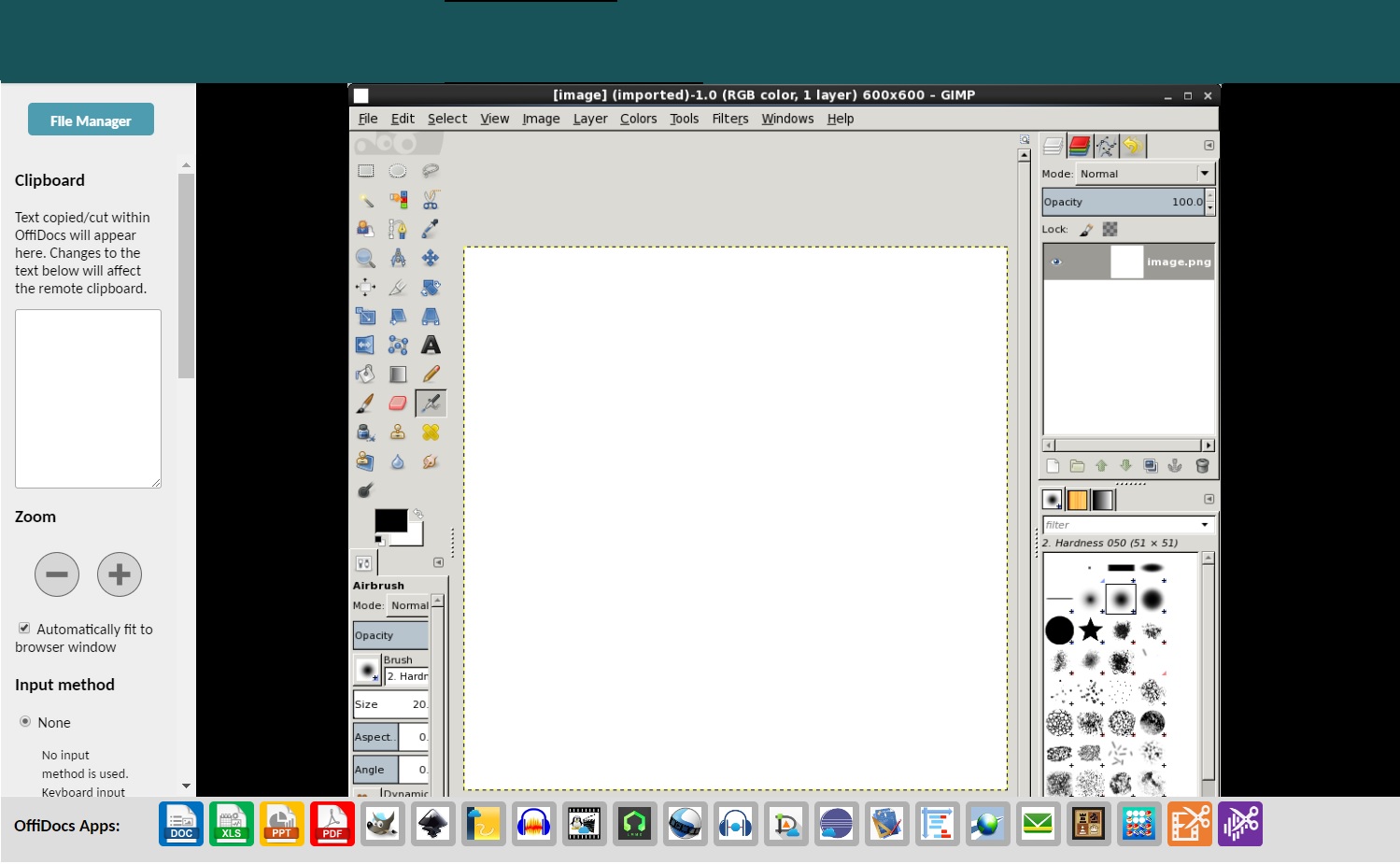 Navigation menubar for OffiDocs apps Navigation menubar for OffiDocs apps