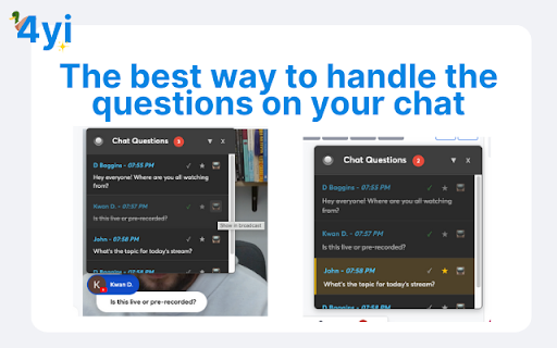 4yi from Chrome web store to be run with OffiDocs Chromium online 4yi from Chrome web store to be run with OffiDocs Chromium online