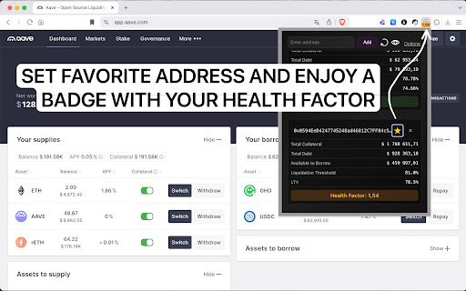 Aave Monitor from Chrome web store to be run with OffiDocs Chromium online Aave Monitor from Chrome web store to be run with OffiDocs Chromium online