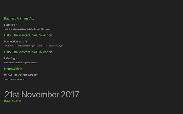 Achievement Calendar from Chrome web store to be run with OffiDocs Chromium online Achievement Calendar from Chrome web store to be run with OffiDocs Chromium online