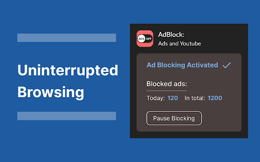 AdBlock Ads and Youtube from Chrome web store to be run with OffiDocs Chromium online AdBlock Ads and Youtube from Chrome web store to be run with OffiDocs Chromium online