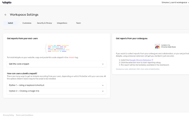 Adopto Collect bug details from Chrome web store to be run with OffiDocs Chromium online Adopto Collect bug details from Chrome web store to be run with OffiDocs Chromium online