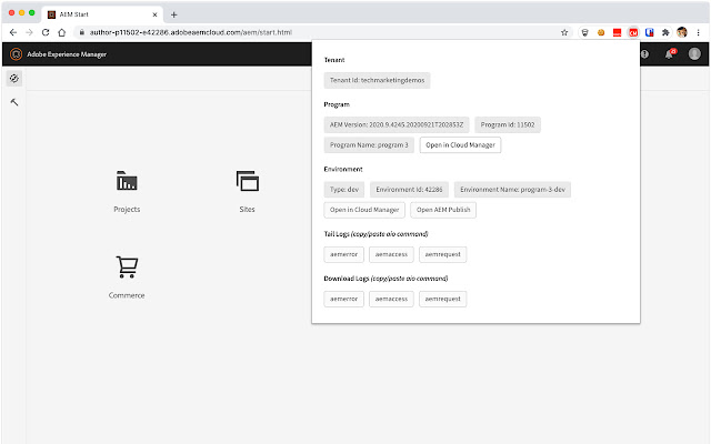 AEM ❤️ Cloud Manager from Chrome web store to be run with OffiDocs Chromium online AEM ❤️ Cloud Manager from Chrome web store to be run with OffiDocs Chromium online