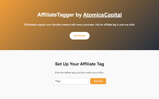 AffiliateTagger from Chrome web store to be run with OffiDocs Chromium online AffiliateTagger from Chrome web store to be run with OffiDocs Chromium online