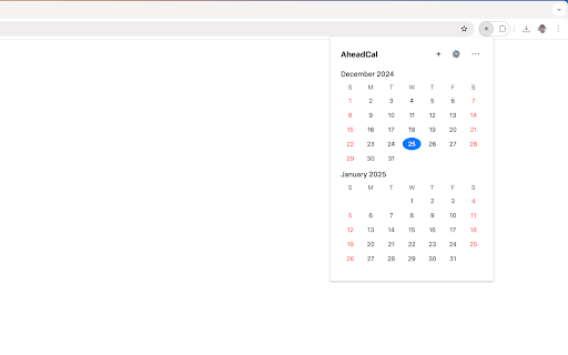 AheadCal from Chrome web store to be run with OffiDocs Chromium online AheadCal from Chrome web store to be run with OffiDocs Chromium online