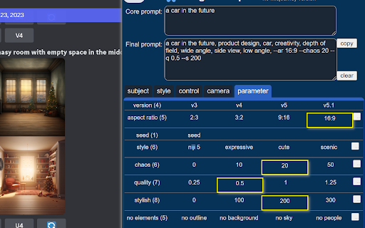 AI Image Prompter for Midjourney and more from Chrome web store to be run with OffiDocs Chromium online AI Image Prompter for Midjourney and more from Chrome web store to be run with OffiDocs Chromium online