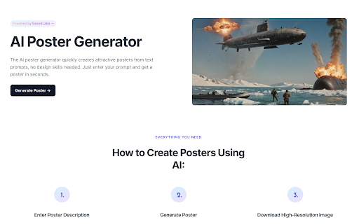 AI Poster Generator from Chrome web store to be run with OffiDocs Chromium online AI Poster Generator from Chrome web store to be run with OffiDocs Chromium online