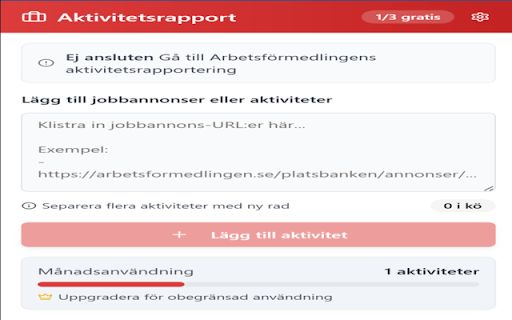 Aktivitetsrapport Assistent from Chrome web store to be run with OffiDocs Chromium online Aktivitetsrapport Assistent from Chrome web store to be run with OffiDocs Chromium online