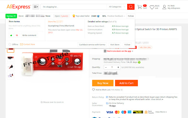 Aliexpress.com personal karma counter from Chrome web store to be run with OffiDocs Chromium online Aliexpress.com personal karma counter from Chrome web store to be run with OffiDocs Chromium online