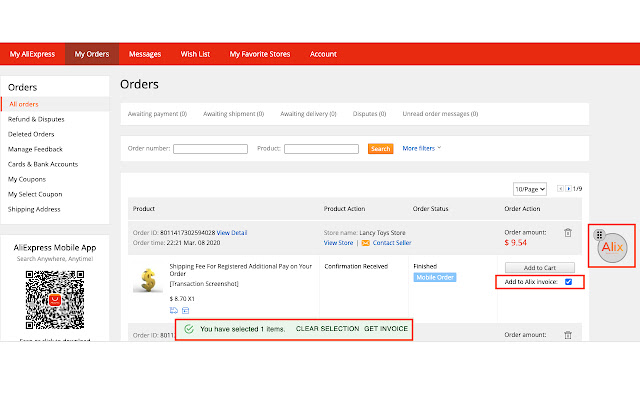 AliX from Chrome web store to be run with OffiDocs Chromium online AliX from Chrome web store to be run with OffiDocs Chromium online
