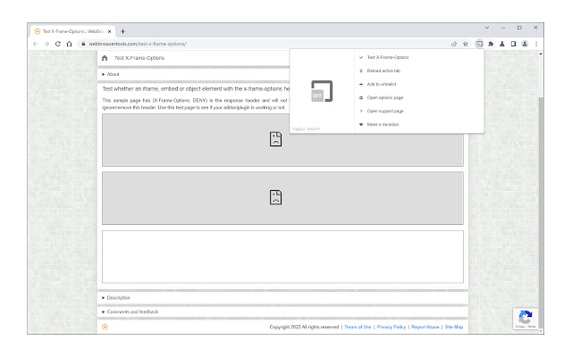Allow X Frame Options from Chrome web store to be run with OffiDocs Chromium online Allow X Frame Options from Chrome web store to be run with OffiDocs Chromium online