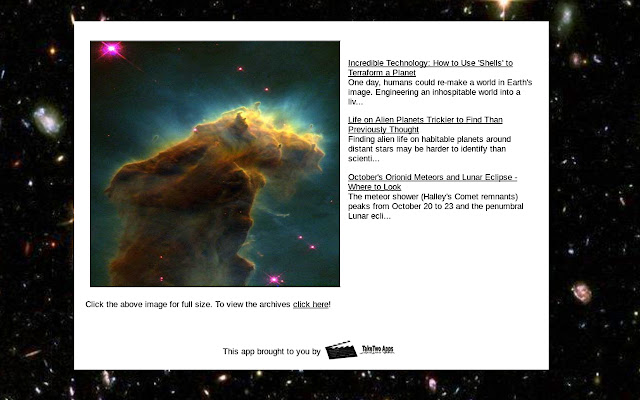 Amazing Astronomy from Chrome web store to be run with OffiDocs Chromium online Amazing Astronomy from Chrome web store to be run with OffiDocs Chromium online