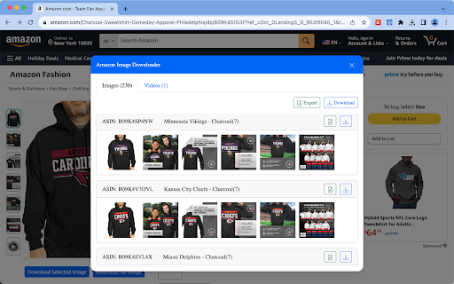 Amazon Image Downloader |CSV Image、Video from Chrome web store to be run with OffiDocs Chromium online Amazon Image Downloader |CSV Image、Video from Chrome web store to be run with OffiDocs Chromium online