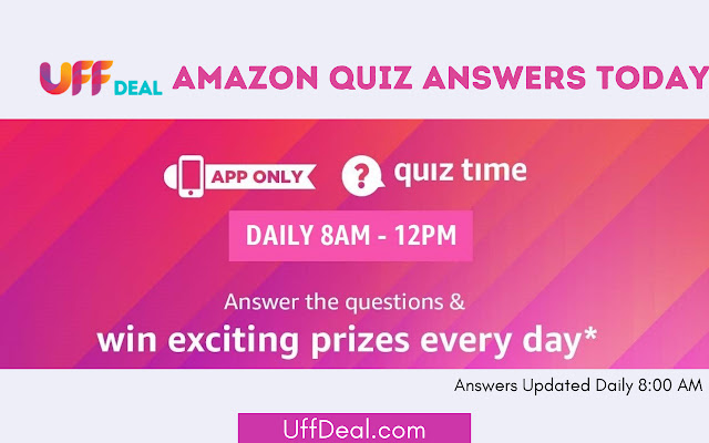 Amazon Quiz Answers Today from Chrome web store to be run with OffiDocs Chromium online Amazon Quiz Answers Today from Chrome web store to be run with OffiDocs Chromium online