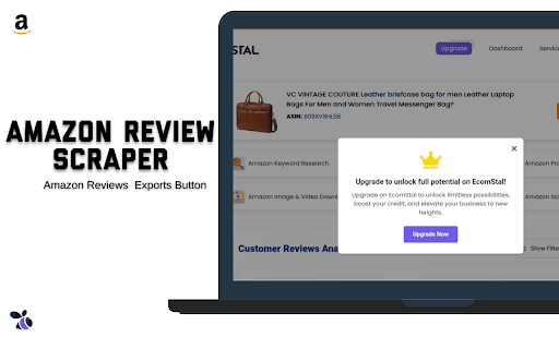 Amazon Reviews Scraper and Exporter | Ecomstal from Chrome web store to be run with OffiDocs Chromium online Amazon Reviews Scraper and Exporter | Ecomstal from Chrome web store to be run with OffiDocs Chromium online