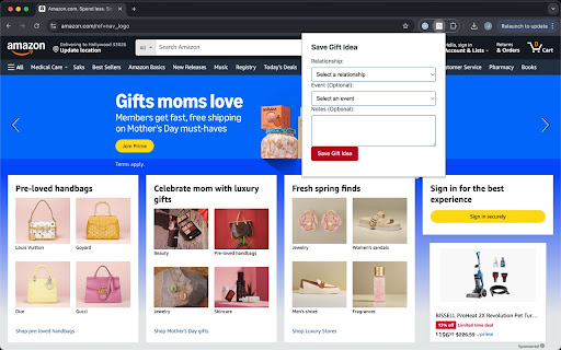 Amiabl Gift Saver from Chrome web store to be run with OffiDocs Chromium online Amiabl Gift Saver from Chrome web store to be run with OffiDocs Chromium online