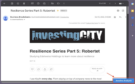 Amolino Gmail Extension from Chrome web store to be run with OffiDocs Chromium online Amolino Gmail Extension from Chrome web store to be run with OffiDocs Chromium online