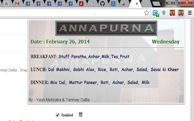 Annapurna Menu from Chrome web store to be run with OffiDocs Chromium online Annapurna Menu from Chrome web store to be run with OffiDocs Chromium online