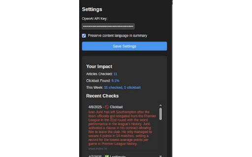 Anti clickbait from Chrome web store to be run with OffiDocs Chromium online Anti clickbait from Chrome web store to be run with OffiDocs Chromium online