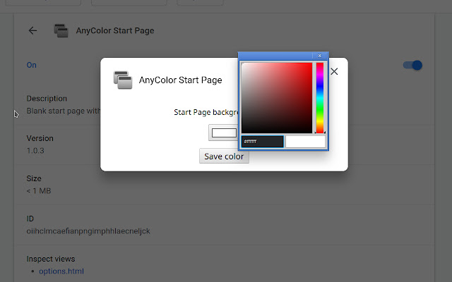AnyColor Start Page from Chrome web store to be run with OffiDocs Chromium online AnyColor Start Page from Chrome web store to be run with OffiDocs Chromium online