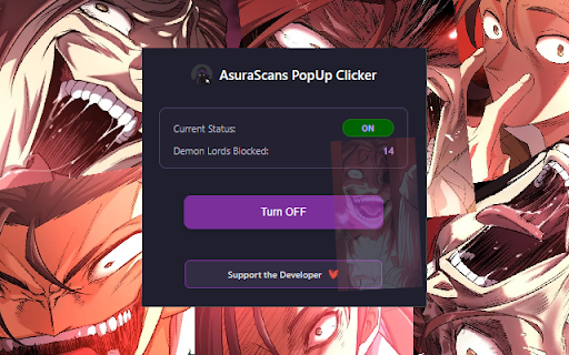 AsuraScan Popup Clicker from Chrome web store to be run with OffiDocs Chromium online AsuraScan Popup Clicker from Chrome web store to be run with OffiDocs Chromium online