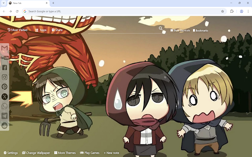 Attack on Titan Chibi Wallpaper from Chrome web store to be run with OffiDocs Chromium online Attack on Titan Chibi Wallpaper from Chrome web store to be run with OffiDocs Chromium online