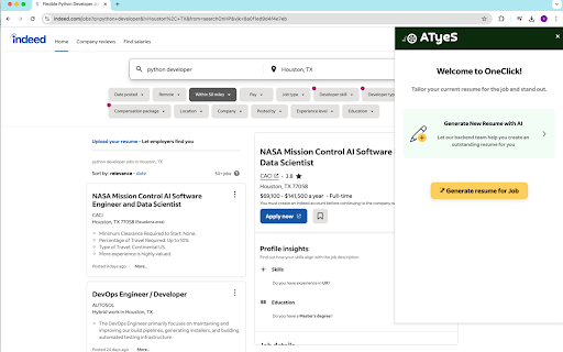 AtyeS AI OneClick Resume Enhancer from Chrome web store to be run with OffiDocs Chromium online AtyeS AI OneClick Resume Enhancer from Chrome web store to be run with OffiDocs Chromium online