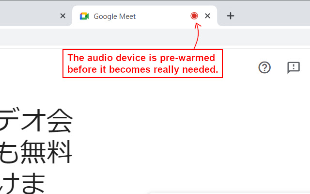 Audio Device Pre warmer from Chrome web store to be run with OffiDocs Chromium online Audio Device Pre warmer from Chrome web store to be run with OffiDocs Chromium online