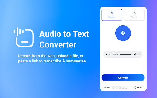 Audio to Text Converter from Chrome web store to be run with OffiDocs Chromium online Audio to Text Converter from Chrome web store to be run with OffiDocs Chromium online