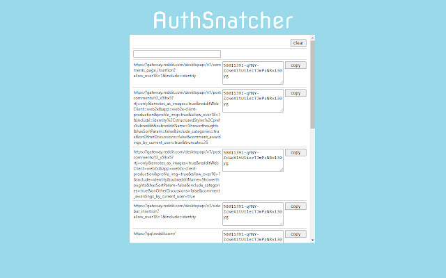 Auth Snatcher from Chrome web store to be run with OffiDocs Chromium online Auth Snatcher from Chrome web store to be run with OffiDocs Chromium online
