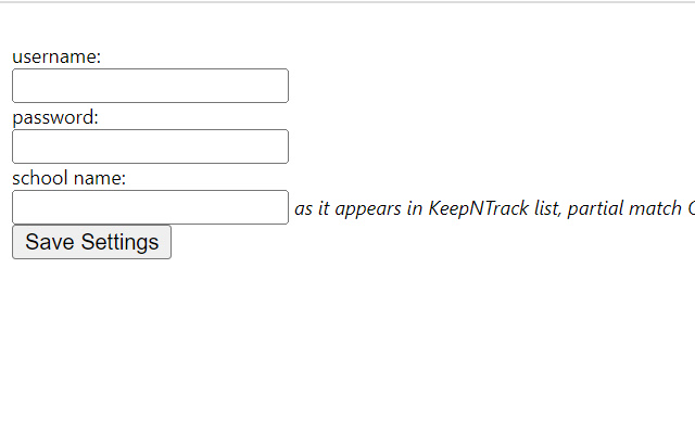 Auto Login KeepnTrack from Chrome web store to be run with OffiDocs Chromium online Auto Login KeepnTrack from Chrome web store to be run with OffiDocs Chromium online