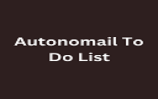 Autonomail To Do List from Chrome web store to be run with OffiDocs Chromium online Autonomail To Do List from Chrome web store to be run with OffiDocs Chromium online