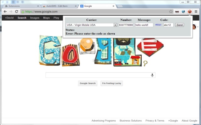AutoSMS from Chrome web store to be run with OffiDocs Chromium online AutoSMS from Chrome web store to be run with OffiDocs Chromium online