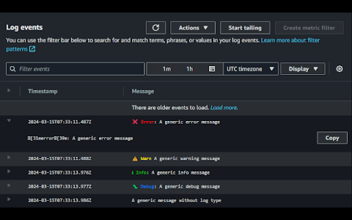 AWS CloudWatch Colorizer from Chrome web store to be run with OffiDocs Chromium online AWS CloudWatch Colorizer from Chrome web store to be run with OffiDocs Chromium online