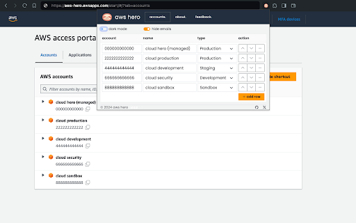 AWS Hero from Chrome web store to be run with OffiDocs Chromium online AWS Hero from Chrome web store to be run with OffiDocs Chromium online