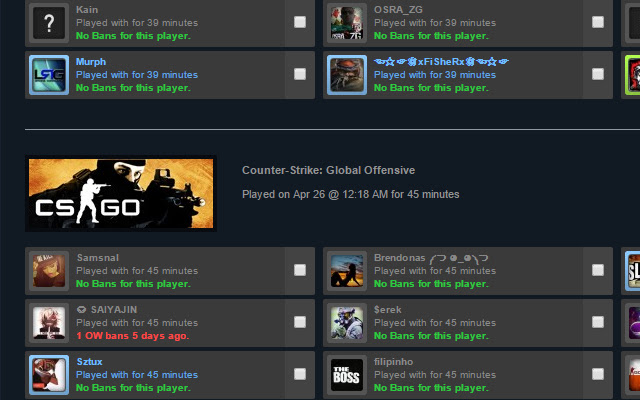 Ban Checker for Steam from Chrome web store to be run with OffiDocs Chromium online Ban Checker for Steam from Chrome web store to be run with OffiDocs Chromium online