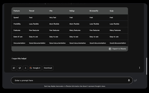 Bard2PDF from Chrome web store to be run with OffiDocs Chromium online Bard2PDF from Chrome web store to be run with OffiDocs Chromium online