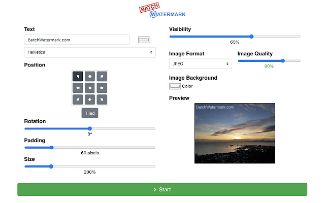Batch Watermark from Chrome web store to be run with OffiDocs Chromium online Batch Watermark from Chrome web store to be run with OffiDocs Chromium online