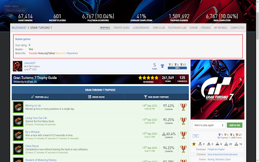 Beaten games on PSN Profiles from Chrome web store to be run with OffiDocs Chromium online Beaten games on PSN Profiles from Chrome web store to be run with OffiDocs Chromium online