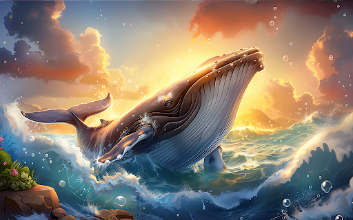 beautiful digital whale painting on the sea from Chrome web store to be run with OffiDocs Chromium online beautiful digital whale painting on the sea from Chrome web store to be run with OffiDocs Chromium online