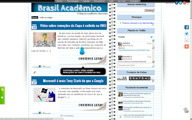 Blog Brasil Acadêmico from Chrome web store to be run with OffiDocs Chromium online Blog Brasil Acadêmico from Chrome web store to be run with OffiDocs Chromium online