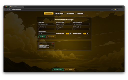 Bloom BSC Extension from Chrome web store to be run with OffiDocs Chromium online Bloom BSC Extension from Chrome web store to be run with OffiDocs Chromium online