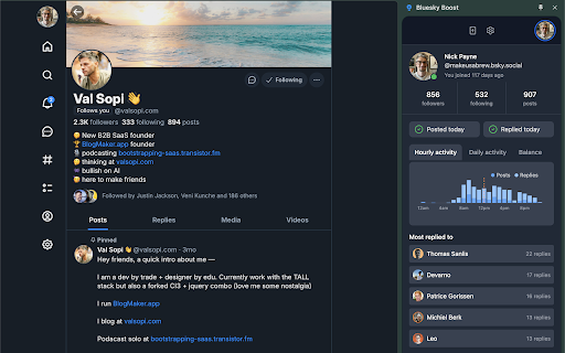 Bluesky Boost from Chrome web store to be run with OffiDocs Chromium online Bluesky Boost from Chrome web store to be run with OffiDocs Chromium online