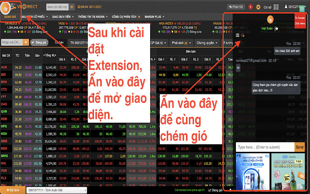 Báo giá chứng khoán from Chrome web store to be run with OffiDocs Chromium online Báo giá chứng khoán from Chrome web store to be run with OffiDocs Chromium online