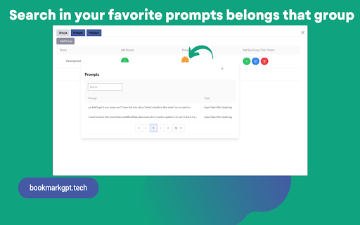 BookmarkGPT Bookmark Your ChatGPT Prompts from Chrome web store to be run with OffiDocs Chromium online BookmarkGPT Bookmark Your ChatGPT Prompts from Chrome web store to be run with OffiDocs Chromium online