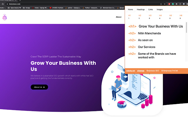 Botpresso SEO from Chrome web store to be run with OffiDocs Chromium online Botpresso SEO from Chrome web store to be run with OffiDocs Chromium online