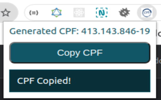 Brazil CPF Generator from Chrome web store to be run with OffiDocs Chromium online Brazil CPF Generator from Chrome web store to be run with OffiDocs Chromium online